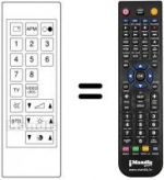 Télécommande équivalente CT-74 FC