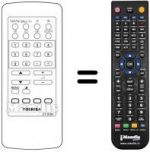Télécommande équivalente Toshiba 2180 TD