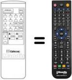 Télécommande équivalente Ctc CTV 188