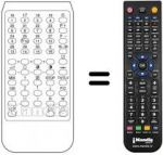 Télécommande équivalente CTV 200 / 2