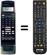 Télécommande équivalente CU-VR 014