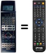 Télécommande équivalente Sanyo VHR-D5670 I
