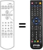 Télécommande équivalente Daewoo DTT 21C1 TU (F)