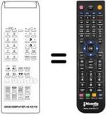 Télécommande équivalente Atlantic DIGICOMPUTER 44 KEYS