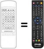 Télécommande équivalente TELEGAZI CTV 9Z85
