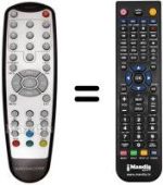 Télécommande équivalente MEDIACOM M-DTRSLIM