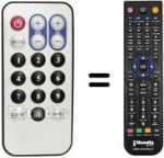 Télécommande équivalente ADDON DTV-2 GO