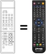 Télécommande équivalente DTV 2 DIGITAL