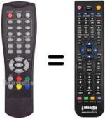 Télécommande équivalente TECHNOIT DT VISION