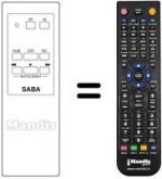 Télécommande équivalente FS 604