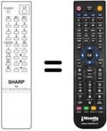Télécommande équivalente Sharp 21 N 52 E1