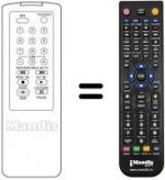 Télécommande équivalente LG GHV-1266 LR