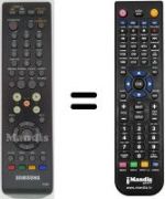 Télécommande équivalente Samsung SMT T1040