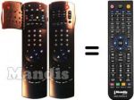 Télécommande équivalente Grundig GV-5050 VPS