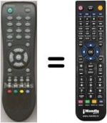 Télécommande équivalente RC 750