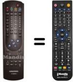 Télécommande équivalente Grundig M 70-490 / 9