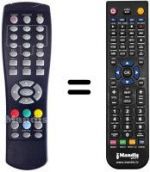 Télécommande équivalente Fuba ODE 7020