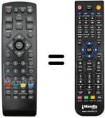 Télécommande équivalente Fuba ODE 760