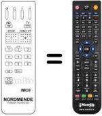 Télécommande équivalente NordMende GALAXY 36 XP