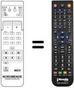 Télécommande équivalente NordMende SPACE SYSTEM STEREO 92