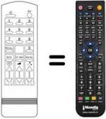Télécommande équivalente IR 2000