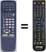 Télécommande équivalente RM-C663