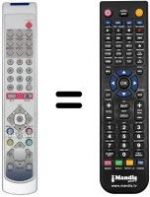 Télécommande équivalente KEYMAT KE LC 3098 T