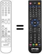 Télécommande équivalente Sony KV-V 1430 P
