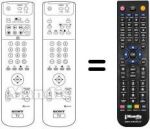 Télécommande équivalente Sony KV-29 FQ75A