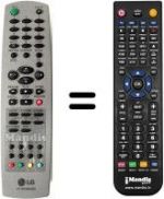 Télécommande équivalente LG KE 21 P 34T