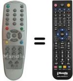 Télécommande équivalente LG 6710V00061M