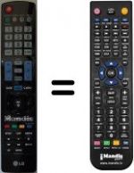 Télécommande équivalente AKB72914271