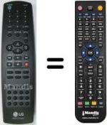 Télécommande équivalente LG CF 21T24 T