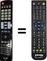 Télécommande équivalente LG 50 LA 690