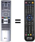 Télécommande équivalente LG RZ-42PX6SX