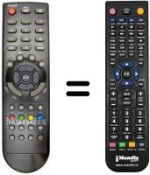 Télécommande équivalente Changhong LT 24F2A