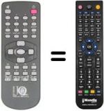 Télécommande équivalente JQ LTVJQ1901