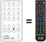 Télécommande équivalente MECATRON 6708