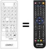 Télécommande équivalente MG 2572