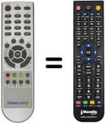 Télécommande équivalente Homecast T 3010