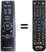 Télécommande équivalente Brandt MIC 100