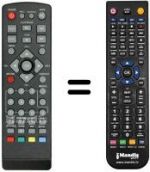 Télécommande équivalente MPMAN DVB-T 3500