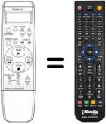Télécommande équivalente Panasonic NV-SD35