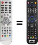 Télécommande équivalente NordMende N 2003 LBD
