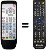 Télécommande équivalente Fuba ODE 849