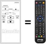Télécommande équivalente HANTAREX HQ 801