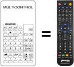 Télécommande équivalente PROCESSOR 1