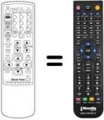 Télécommande équivalente Diamond 21F1T2