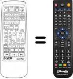 Télécommande équivalente RC-TFX1500Z