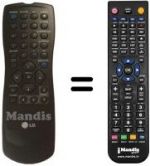 Télécommande équivalente RC 1123334 / 00